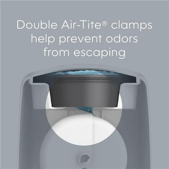 Diaper Genie Complete Diaper Pail (White) with Antimicrobial Odor Control - Picture 2 of 6